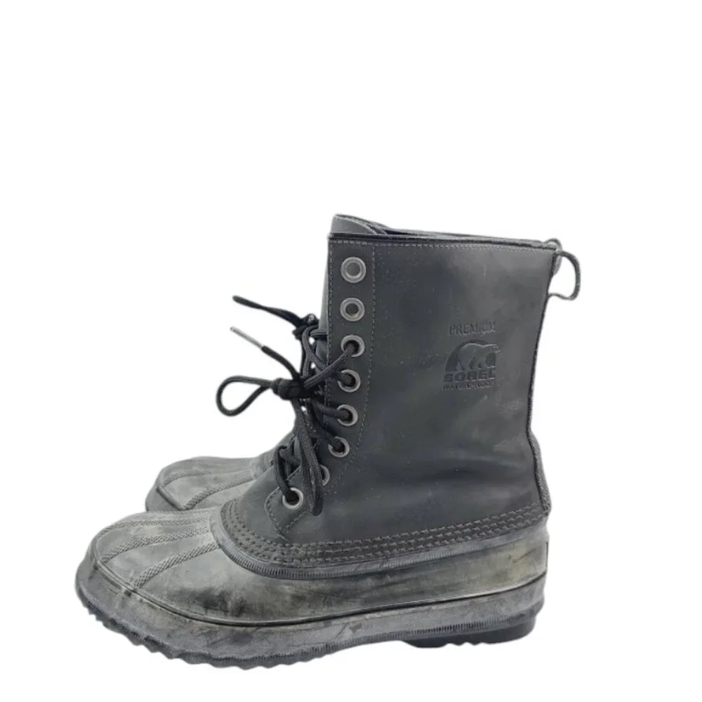 Sorel Men's Gray Premium T NM1330-093 Rubber Waterproof Rain Duck Boot‎ Size 9